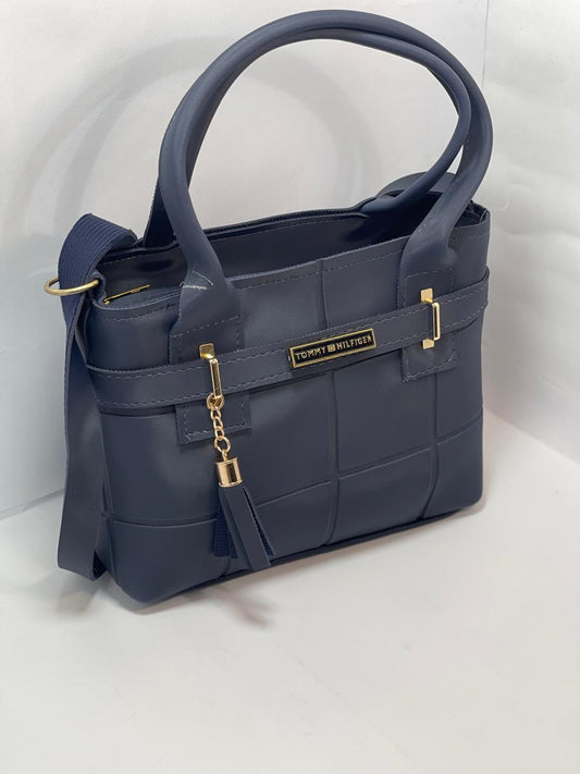 *Tommy Hilfiger Navy Blue Quilted Handbag*